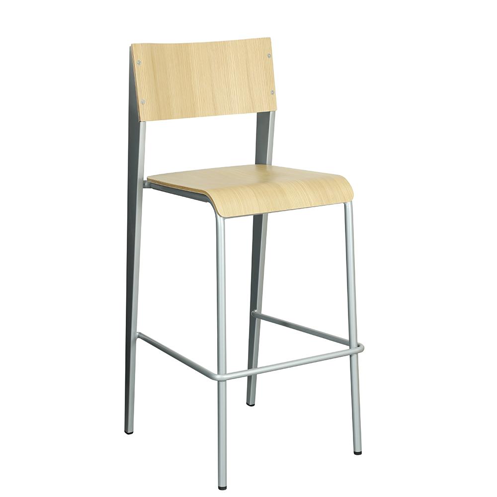 Oak Wood Grey Bar Stool Manufacturer Guangzhou
